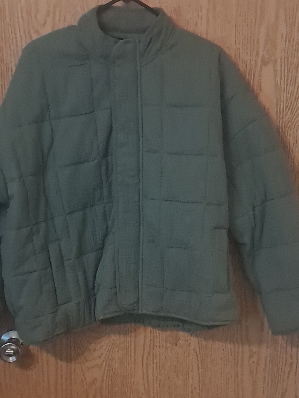 Torrid Olive Green Quilted Jacket - Lightweight Puffer Coat 00(M/L)
